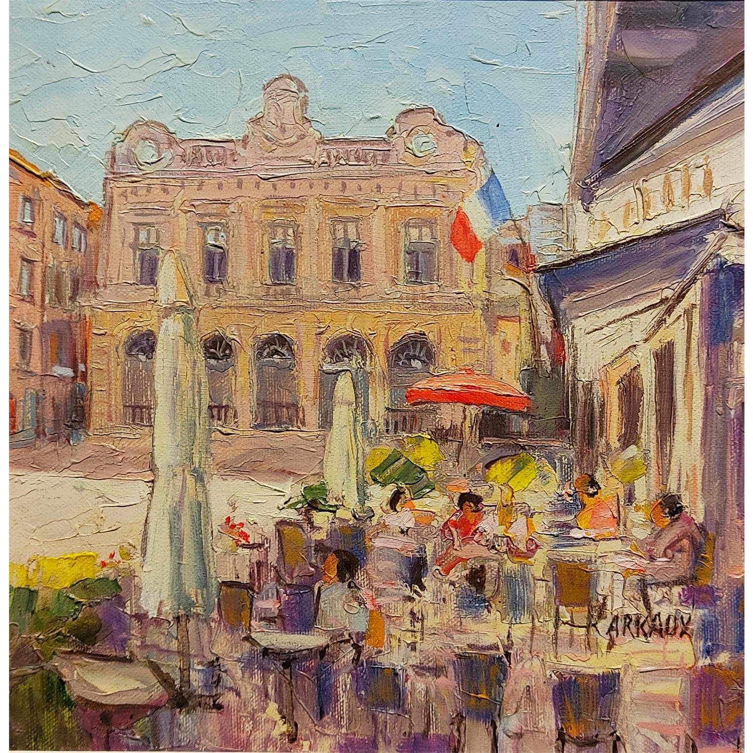 Peinture Place des jacobins par Arkady Carré d artistes