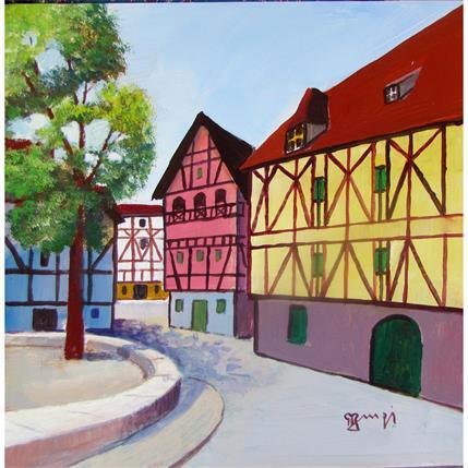 Peinture AN 192 Alsace par Burgi Roger Carré d artistes