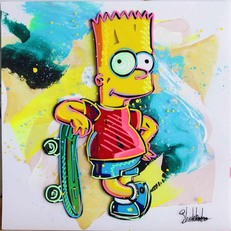 Peinture Bart Simpson C Par Shokkobo Carr D Artistes