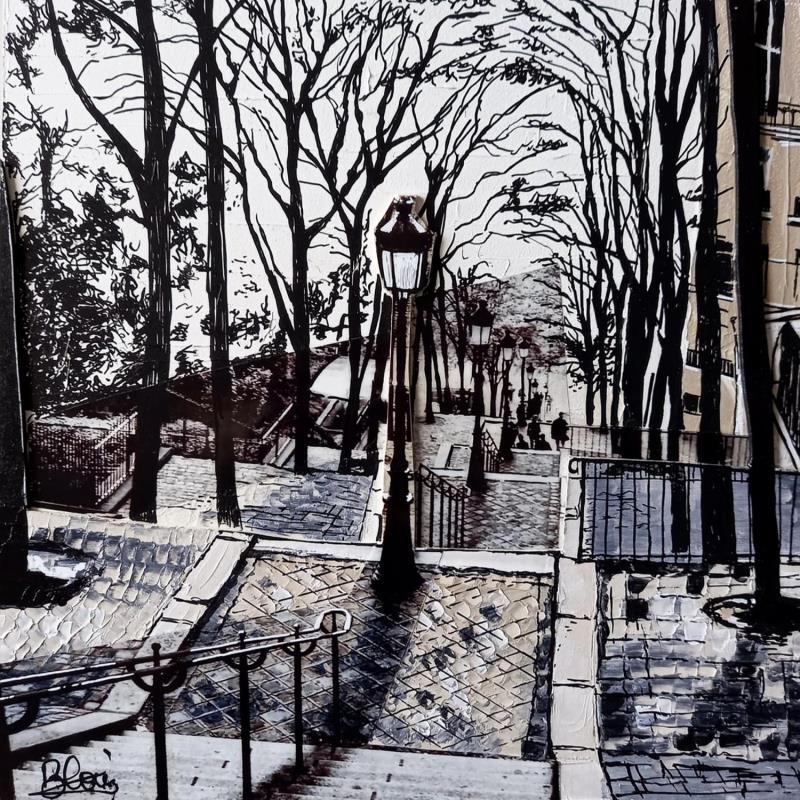 Painting Les Escaliers Du Sacr C Ur Montmartre Paris By Blouin