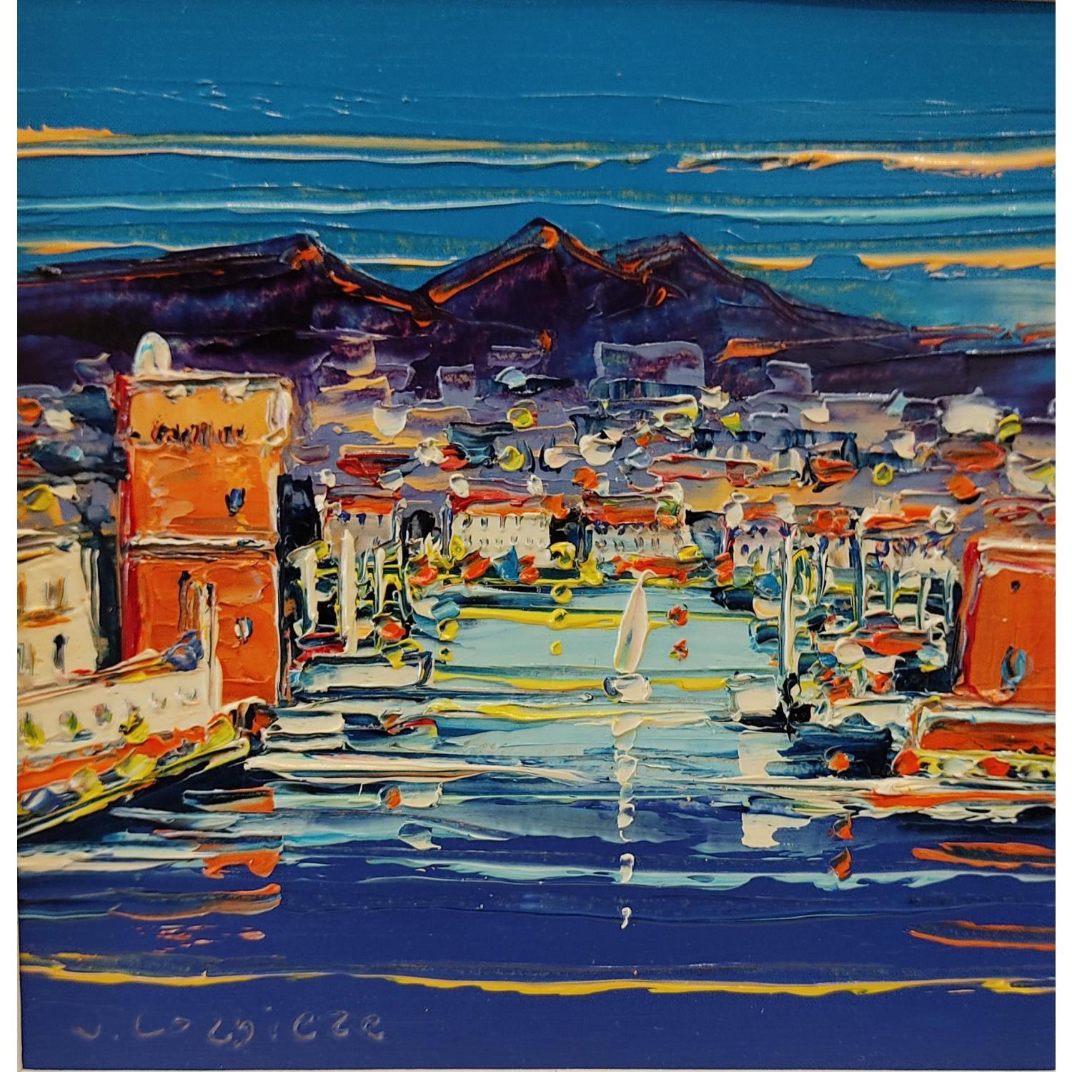 Peinture Marseille Vieux Port Par Corbi Re Liisa Carr D Artistes