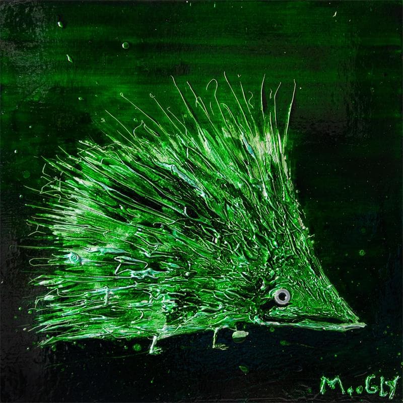 Gemälde Electrostaticos von Moogly | Gemälde Art brut Tiere Acryl