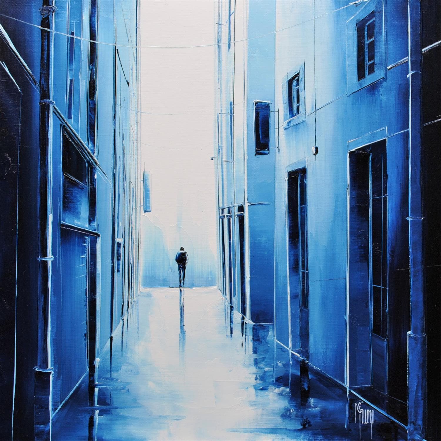 Figurative Paintings Oilrue Deserte By Maurizio Galloro Carre D Artistes