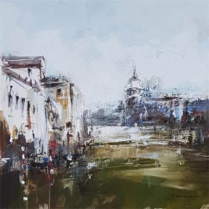 Painting Le grand canal de Venise by Poumelin Richard | Painting Figurative Oil Landscapes