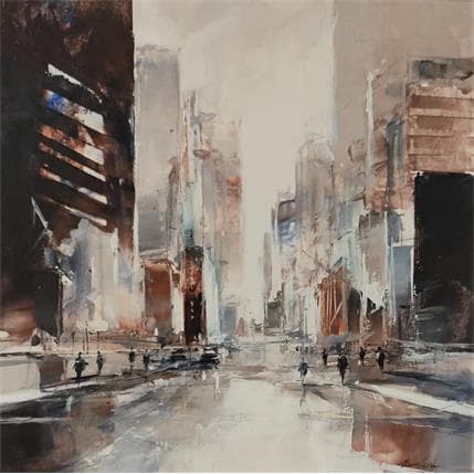 Painting N.Y. City  by Poumelin Richard | Painting Figurative
