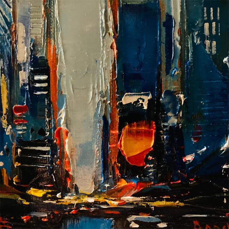 Painting Colourful City Lights by Bond Tetiana | Painting Oil