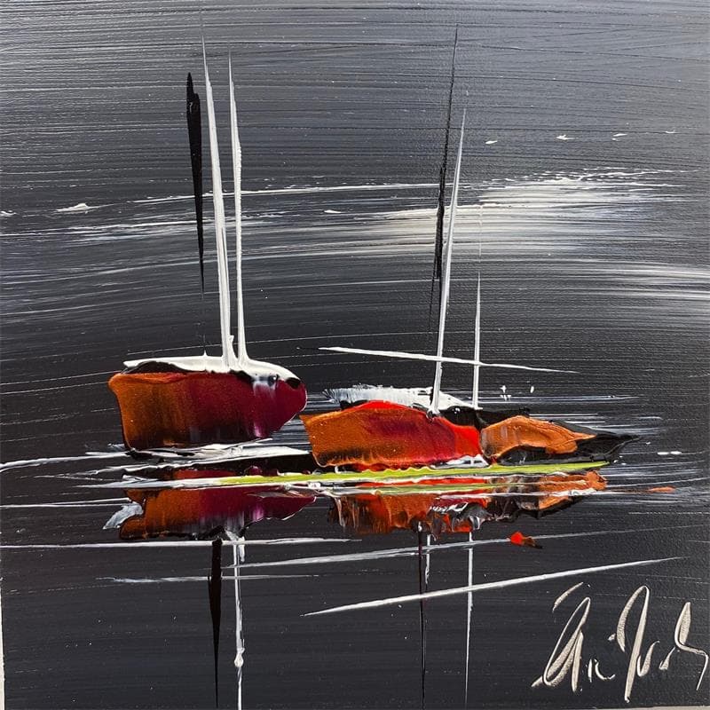 Painting Couleurs insolites by Munsch Eric | Painting Abstract Oil, Wood Marine