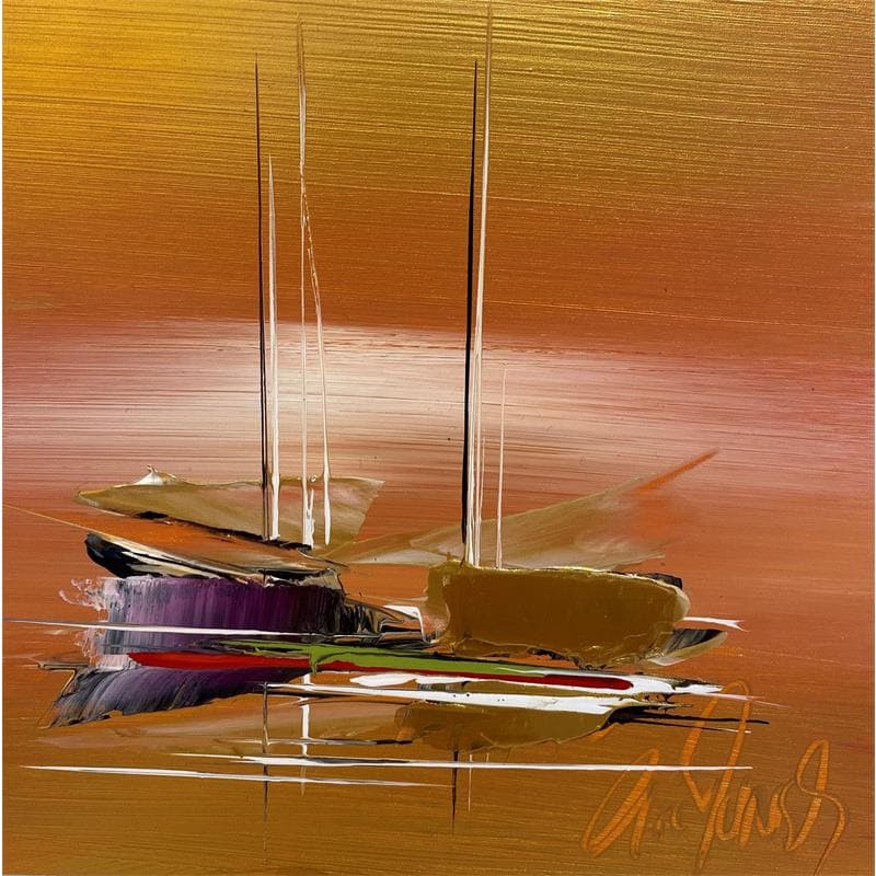Painting Touche d'or by Munsch Eric | Painting Abstract Oil Marine, Pop icons