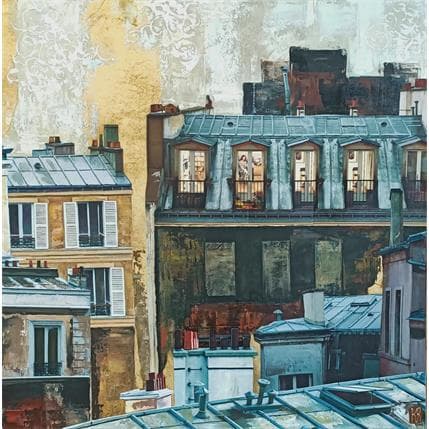 Painting Regarder vers le ciel by Romanelli Karine | Painting