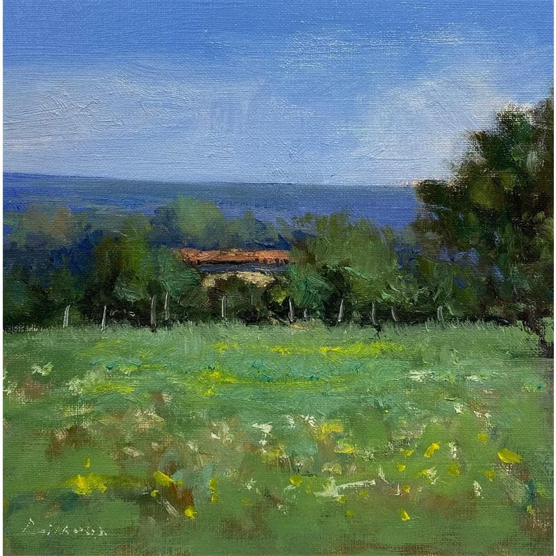 Painting Mas Provençal  by Giroud Pascal | Painting Figurative Oil