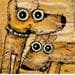 Gemälde Deux chiens von Maury Hervé | Gemälde Figurativ Tiere