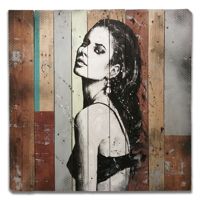 Peinture Elegant soul par Graffmatt | Tableau Street Art Acrylique, Graffiti Portraits
