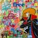 Peinture Free Albator par Euger Philippe | Tableau Pop-art Icones Pop Graffiti Acrylique