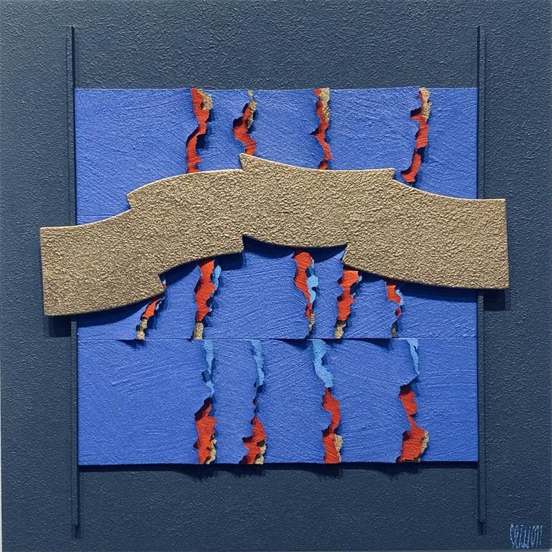 Painting Un air de fête by Clisson Gérard | Painting Abstract Minimalist