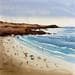 Painting The Beach is Calling by Dandapat Swarup | Painting Figurative Landscapes Marine Life style Watercolor