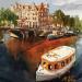 Gemälde On the boat von Niko Marina  | Gemälde Figurativ Urban Öl