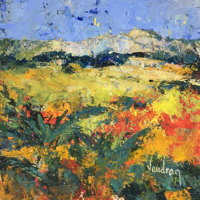 Painting Provence les Grandes Roches by Vaudron | Painting Figurative Gouache, Oil Landscapes, Pop icons