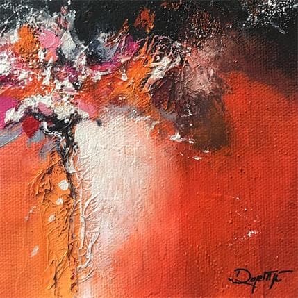 Painting Là by Dupetitpré Roselyne | Painting Abstract Acrylic Minimalist