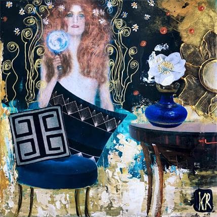 Painting Isia by Romanelli Karine | Painting Figurative Mixed Life style, Pop icons