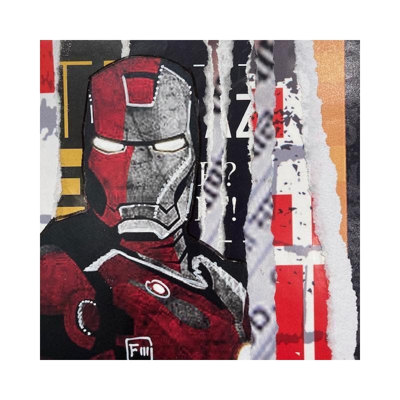 Painting Iron man by Lamboley Franck | Painting Pop art Mixed Pop icons