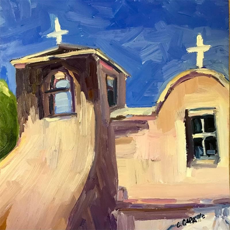 Painting Mission Bells by Carrillo Cindy  | Painting Figurative Landscapes Oil