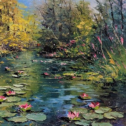 Jacques Majos JARDIN DE GIVERNY 25 x 25 cm