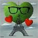Gemälde My heart in Paris von Trevisan Carlo | Gemälde Surrealismus Alltagsszenen Öl