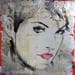 Painting Hong Kong Girl by Vieux Thierry | Painting Pop-art Portrait Acrylic