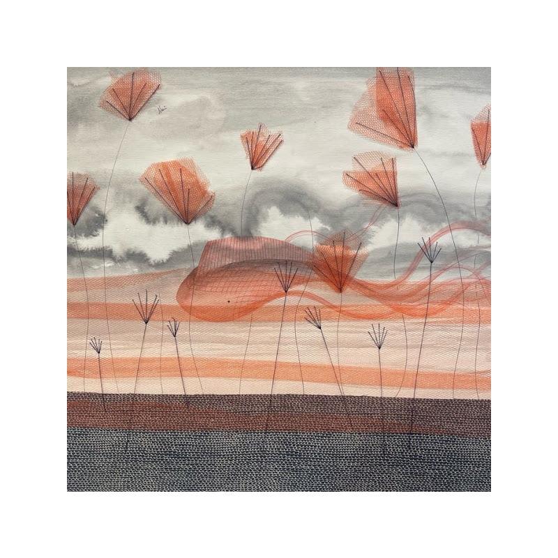Painting Primavera in mare by Nai | Painting Surrealism Watercolor Textile