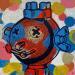 Painting Robot by Okuuchi Kano  | Painting Pop-art Pop icons Cardboard