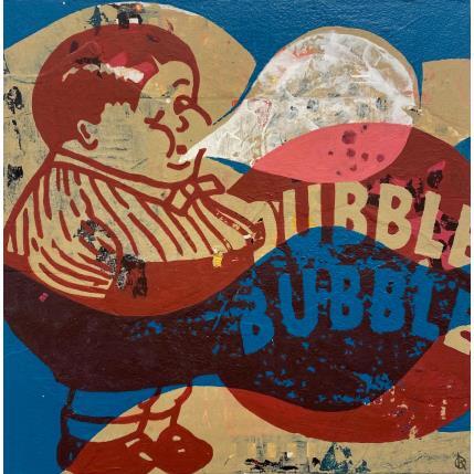 Peinture Bubble gum par Okuuchi Kano  | Tableau Pop-art Carton Icones Pop