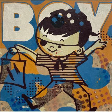 Peinture Boy par Okuuchi Kano  | Tableau Pop-art Carton Icones Pop