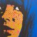 Peinture Blue hair par Okuuchi Kano  | Tableau Pop-art Icones Pop Carton