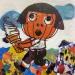 Peinture Icecream par Okuuchi Kano  | Tableau Pop-art Icones Pop Carton Acrylique