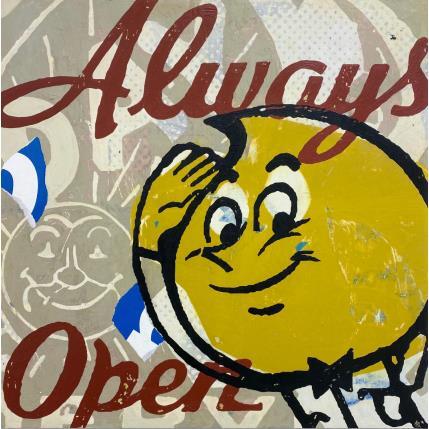 Peinture Always open par Okuuchi Kano  | Tableau Pop-art Acrylique, Carton Icones Pop