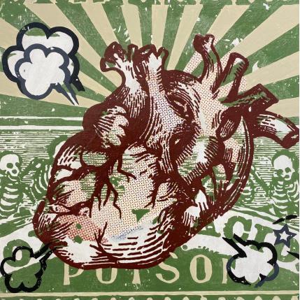 Gemälde Heartbreak von Okuuchi Kano  | Gemälde Pop-Art Acryl, Pappe Pop-Ikonen