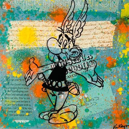 Peinture Asterix par Kikayou | Tableau Pop Art Mixte icones Pop