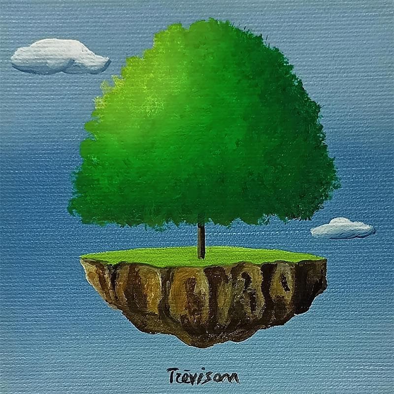Painting Oasis by Trevisan Carlo | Painting Surrealist Oil Life style
