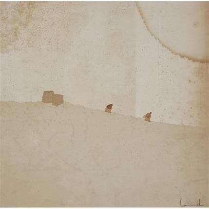 Painting Saison des pluies 2 by Lamiel | Painting Figurative Mixed Landscapes