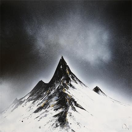 Painting Avant la Tempête by Rey Julien | Painting Raw art Mixed Landscapes, Black & White