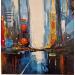 Peinture A DAY IN A CITY par Bond Tetiana | Tableau Figuratif Portraits Icones Pop Huile