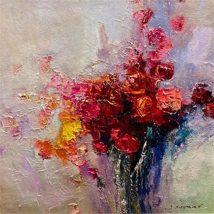 Gemälde Touch the flowers von Petras Ivica | Gemälde  Öl