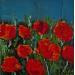 Painting Coquelicots by Shahine | Painting Figurative Oil