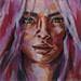 Painting Pink by Vacaru Nicoleta  | Painting Figurative Acrylic Portrait
