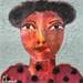 Painting Juliette by Chambon | Painting Figurative Portrait Acrylic