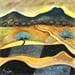 Gemälde Collines du Revest von Chambon | Gemälde Figurativ Landschaften Acryl