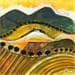 Peinture Soir à Maussane par Chambon | Tableau Figuratif Mixte Paysages