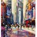 Peinture New york XXVIII par Castellon Richell | Tableau Figuratif Urbain Huile