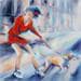 Painting Education by Dubost | Painting Figurative Life style Animals Oil