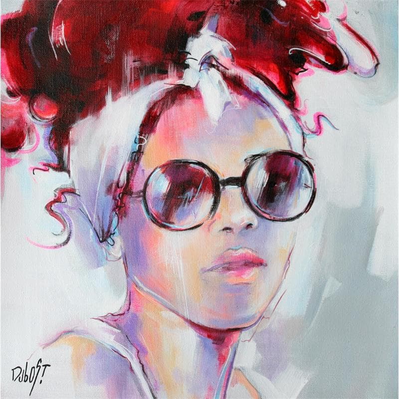 Painting Libre by Dubost | Painting Figurative Portrait Oil